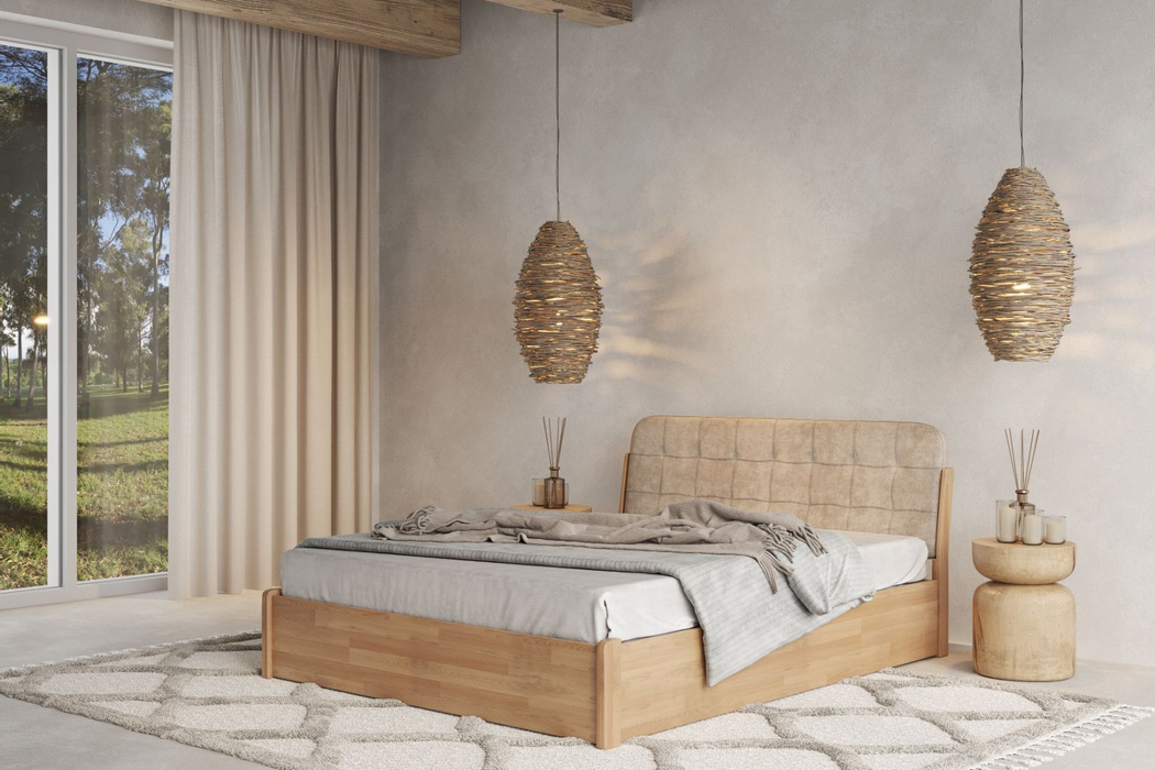 Ліжко Каліфорнія / California з підйомним механізмом , бук щит Mebli Lev Ліжко Каліфорнія / California з підйомним механізмом , бук щит Mebli Lev