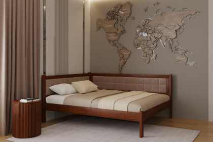 Кутове ліжко Мілвокі з м’якою спинкою Mebli Lev Кутове ліжко Мілвокі з м’якою спинкою Mebli Lev