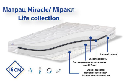Ортопедичний матрац Міракл / Miracle Life collection Family Sleep