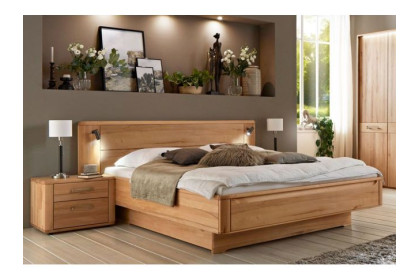 Двоспальне дерев'яне ліжко Ніколь / Nicole