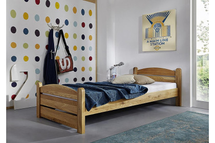 Односпальне дубове ліжко Мелман із масиву / Melman Greenlife