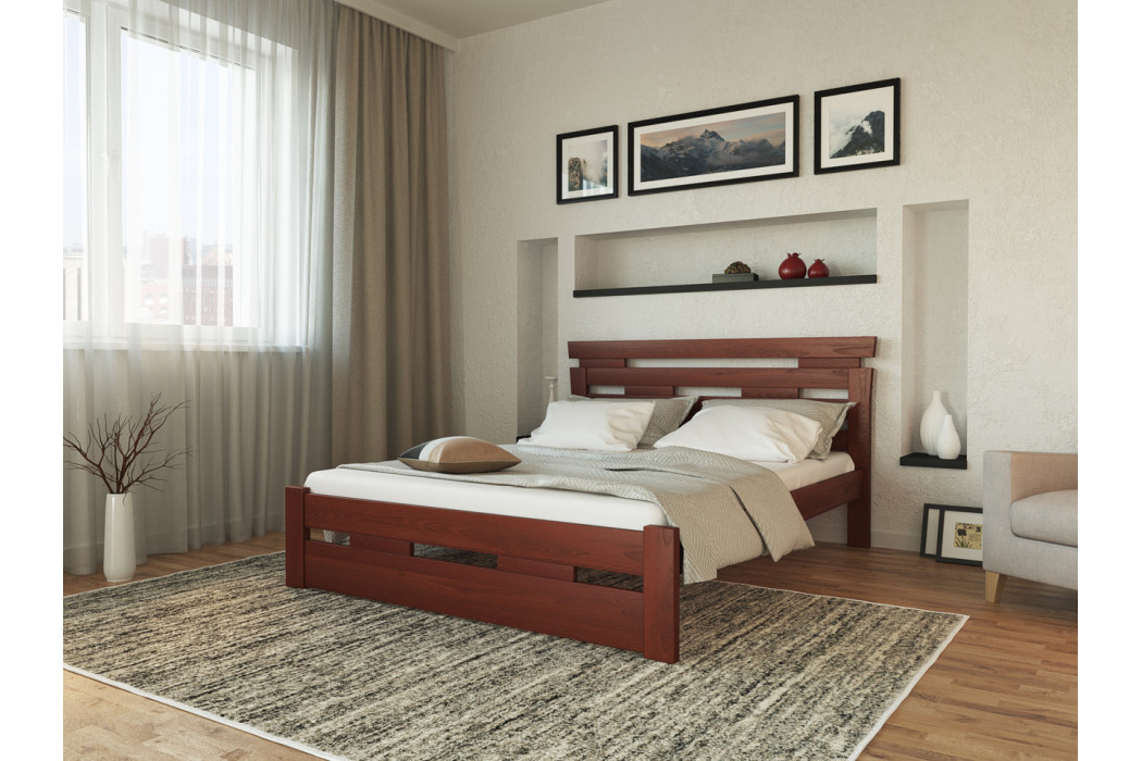 Ліжко Зевс бук щит Mebli Lev - Фото 1