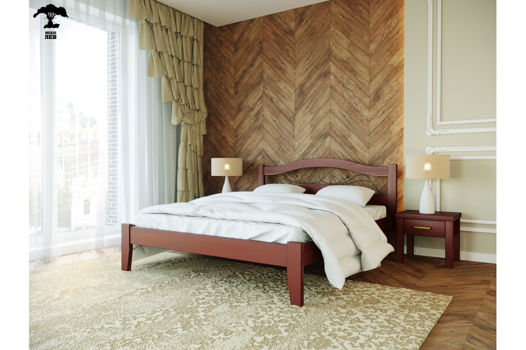 Ліжко Афіна-1, бук масив Mebli Lev - Фото 2