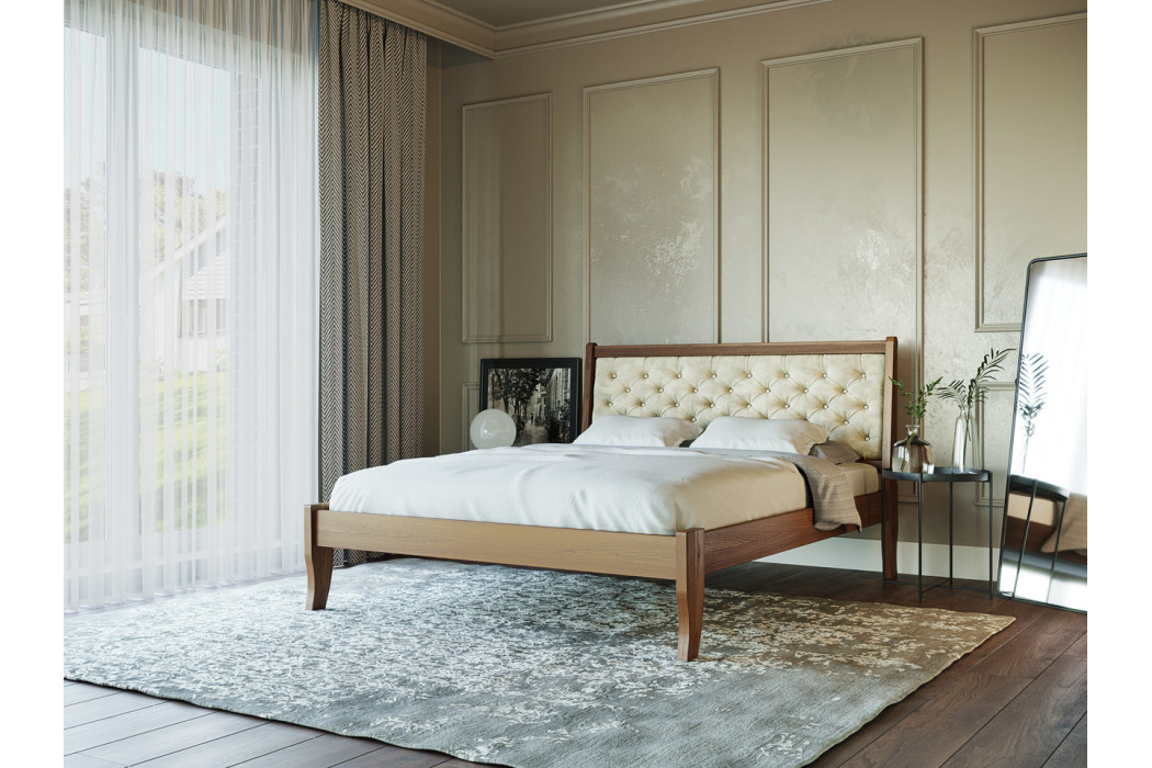 Ліжко Монако 50 Бук Масив Mebli Lev - Фото 1