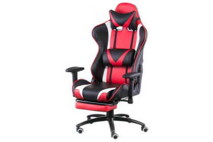 Кресло Extreme Race Black Red with footrest (E4947)
