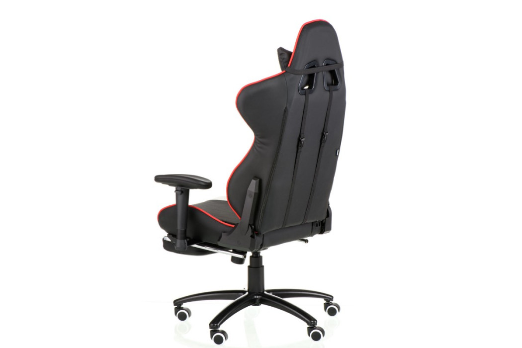 Крісло офісне ExtremeRace black/red/white with footrest (E6460) - Фото 10