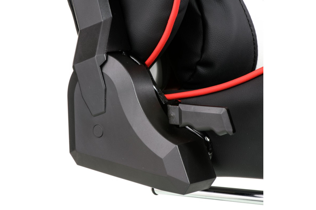 Крісло офісне ExtremeRace black/red/white with footrest (E6460) - Фото 13