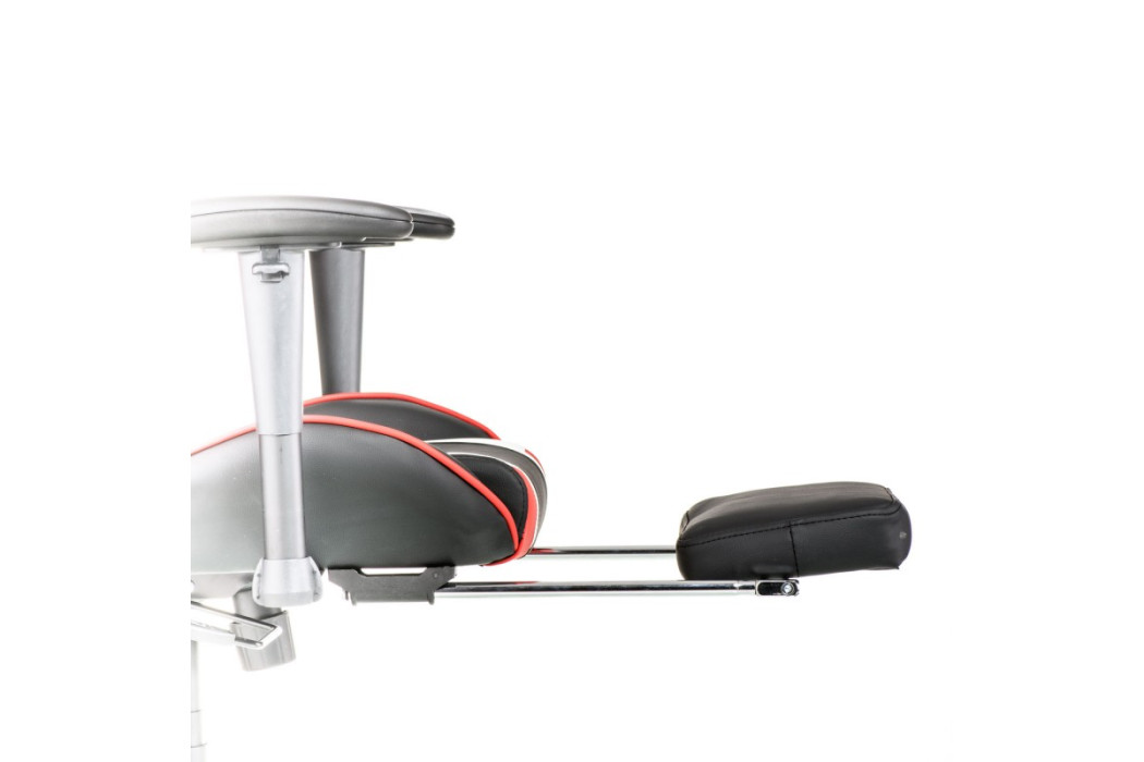 Крісло офісне ExtremeRace black/red/white with footrest (E6460) - Фото 14