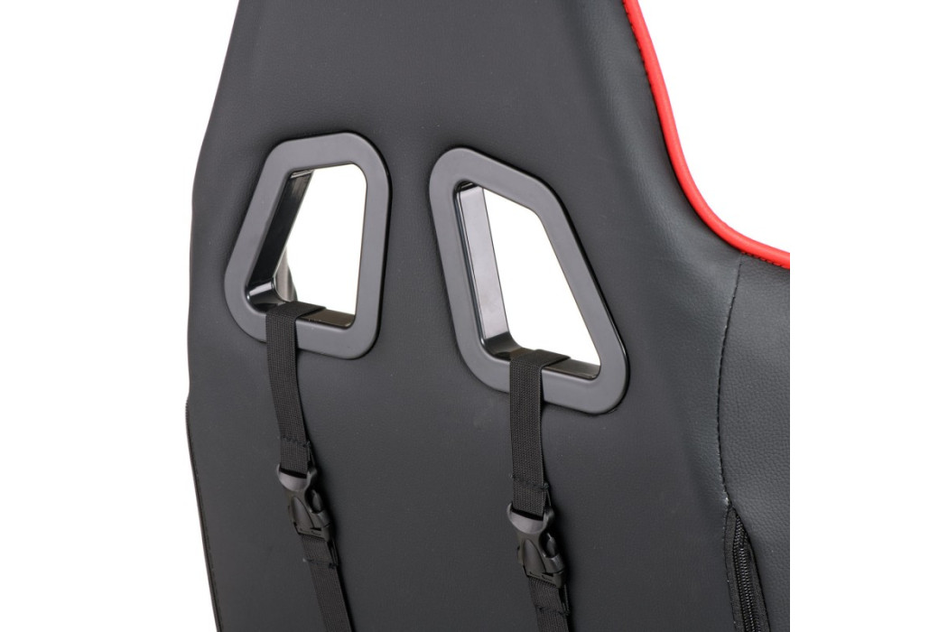 Крісло офісне ExtremeRace black/red/white with footrest (E6460) - Фото 15